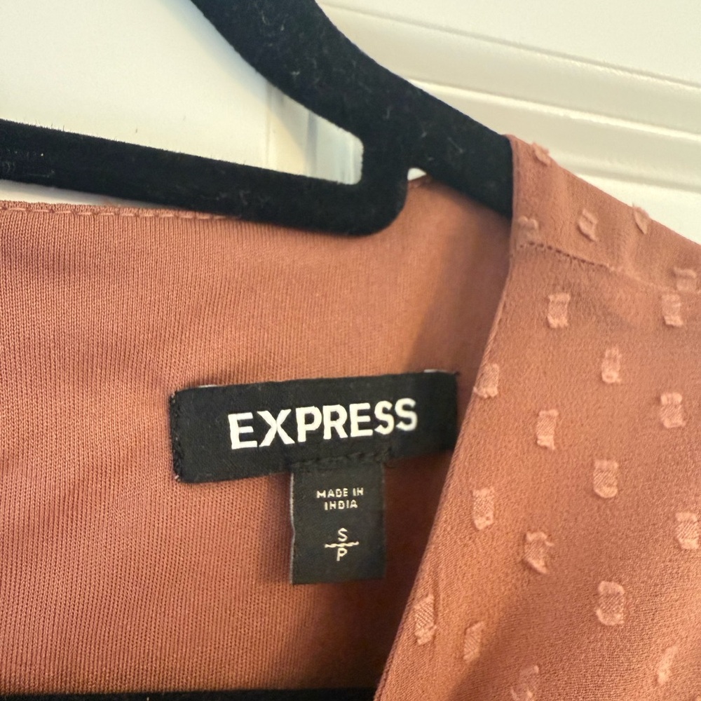 Chic Brown Ruffle Dress - Picture 3 of 5